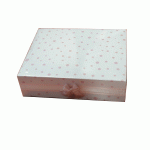 Kutija za popse bela sa roze tačkicama